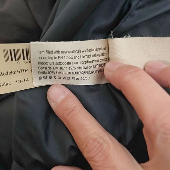 Massimo Dutti Made in Italy Duck Down Sports Hooded Zip Pocket Puffer Coat - Picture 15 of 15